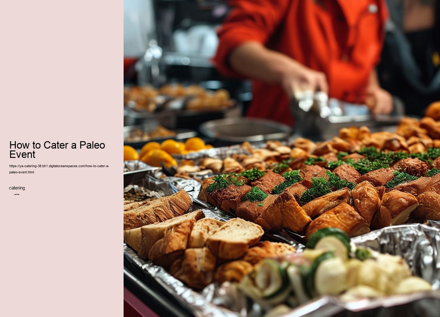 How to Cater a Paleo Event